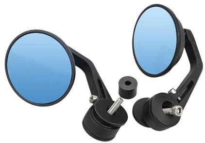 Lenkerendenspiegel Runder Motorrad-Lenker-Rückspiegel Für Vespa GTS Für Sprint Für Primavera 150 300 125 250 LX GTV LXV Motorrad Rückspiegel
