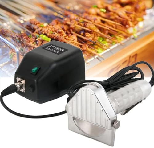 NVYAZJ Couteau à Kebab électrique, Coupe-shawarma en Acier Inoxydable, Coupe-Viande Commercial, Machine à découper avec Support pour shawarma, Facile à Nettoyer, Conception de sécurité