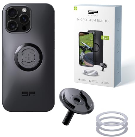 SP CONNECT Micro Stem Bundle | SPC+ | für iPhone 16 Pro Max | Handy Halterung für den fahrradlenker | Smartphone Halterung Fahrrad | handyhalter