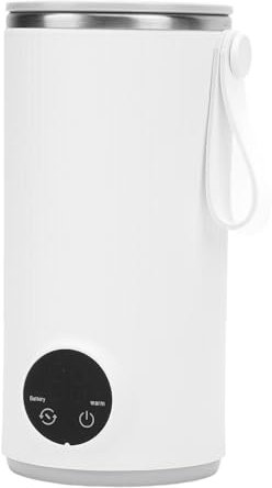 Hervidor De Viaje, Hervidor Inalámbrico USB De 400 Ml, Hervidor Eléctrico De 55 ° C, Hervidor De Agua Caliente Portátil De Acero Inoxidable, Batería Recargable De 2x3000 Mah,
