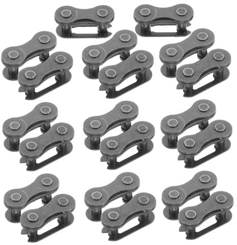 LAPYAPPE 20pcs Bike Chain Buckle Steel Bicycle Chain Connector Repair Tool Kit Versatile for Bikes Easy Installation