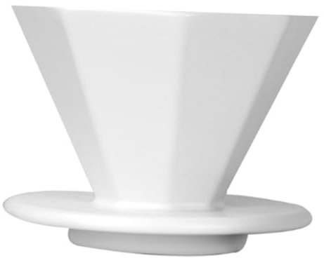 SEWOART Langlebiger Keramik-kaffeefilter Für Eine Tasse Tropffilter Achteckiges Design Stilvolles Wohnaccessoire