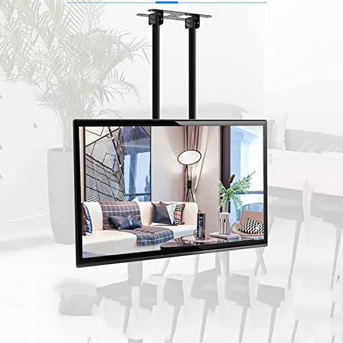 Supporto TV telescopico da Tavolo, Supporto TV Regolabile da soffitto, Adatto per TV LCD LED 4K da 60-100 Pollici, Display a Schermo Piatto, Altezza Regolabile, inclinazione e Rotazione telescopi