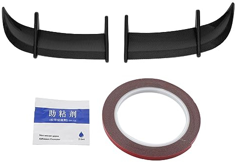 Spoiler Universal, Accesorios Exteriores de Automóviles ABS Aleron Universal Deportivo para Auto con Pegajos para el Tronco de Autos (Estilo de Fibra de Carbono)