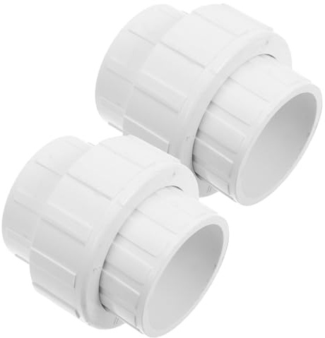 Pvc Attacco Rapido Connettore Tubo Bianco 2pezzi per Irrigazione