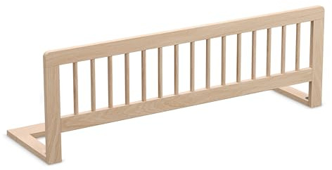 CADANI BAR Bettgitter 115x40 cm – klappbarer Rausfallschutz aus Massivholz | Vormontiertes Bettschutzgitter für Kinder-, Eltern- und Familienbett, sofort einsetzbar, stabil und platzsparend klappbar