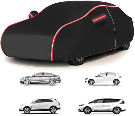 Car Cover for Jeep Wrangler TJ 1997-2006 (413 x 168 x 178cm),All-Season Car Armor-Waterproof+UV Defense+Scratch Proof,Wind & Dust Resistant with 360° Edge Protection