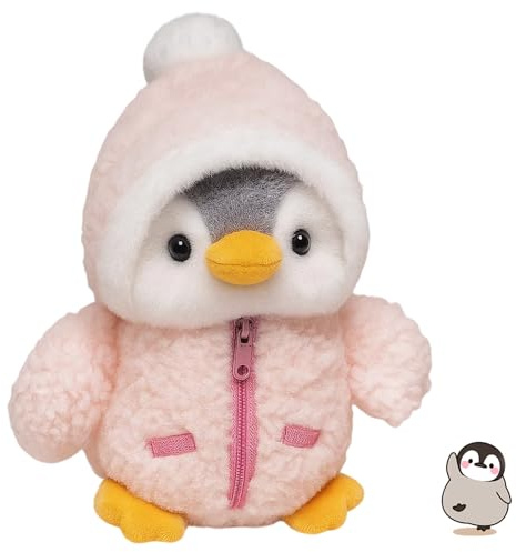 QhgPnt Penguin Teddy, Soft Plush Penguin Toy 30CM, Pink Stuffed Animal for Kids, Cuddly Companion for Playtime, Nursery Decoration