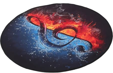 Mikinona Thick Non-slip Drum Carpet Rug for Soundproofing and Vibration Absorption Mat for Electronic and Jazz Drums Stylish Sound Dampening Mat for Home Stage and Music Use