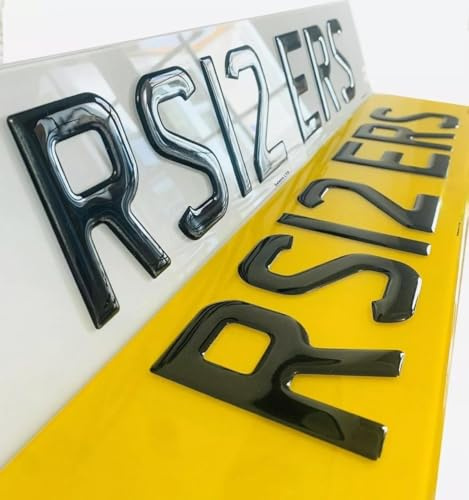 Acrylic Plates UK Car/Lorries Rear/Yellow 2D | 3D | 4D | 4D Gel |Automotive UK/Road/ 100%|Legal 3DGEL4D Laser Decorative Automotive Car/Vans/Lorries | Borders | Badges