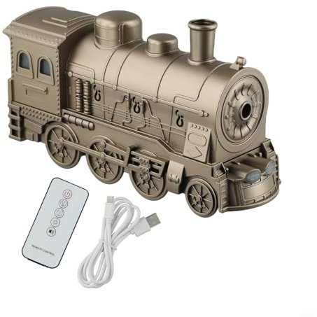 GANCEI USB Steam Train Essential Oil Diffuser Humidifier With Remote Control, 300Ml Essential Oils For Diffusers For Home,Electric Diffuser(Bronze)
