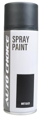 Auto Choice Matt Black Spray Paint 400ml – Multi Surface Aerosol Paint for Metal, Plastic, Wood & Automotive Use, Durable Matte Finish, Fast Drying, Fade & Water Resistant