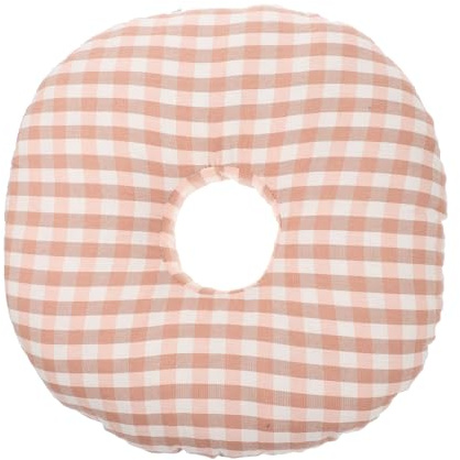 Hemobllo Cómoda Almohada con Orificio Oreja para Ancianos, Soporte Confortable, Funda Removible de Fibra y Algodón, Adecuado para Oficina y Descanso Lateral