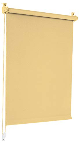 Verdunkelungsrollo Klemmfix ohne Bohren 50cm x 150cm Beige Verdunklungsrollo Fensterrollo Rollo Seitenzugrollo Klemmrollo für Fenster & Tür