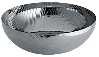 Alessi Veneer PU06/29, Coppa da Cucina Multifunzione di Design, in Acciaio Inossidabile 18/10 con Decoro in Rilievo