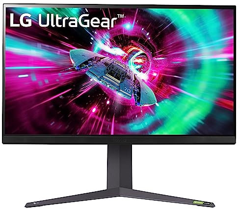 LG UltraGear 4K Gaming Monitor 32GR93U, 31.5 inch, 4K, 144Hz, 1ms GtG, IPS Display, HDR 10, NVIDIA G-Sync & AMD FreeSync compatible, Smart Energy Saving, Displayport, HDMI