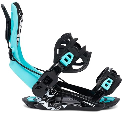 RAVEN Fijaciones para snowboard Fastec FT360 o Multientry FTM450, FTM500, GT Alu (FT360 Mint, M(39-42))