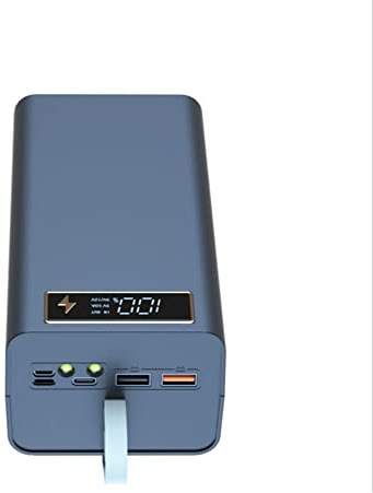 Koanhinn 21 X 18650 Batteria Cassa Saldatura Power Bank Case PD con Luce 18650 Caricatore Batteria Rimovibile Portatile Fai da Te