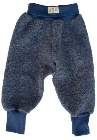 Lilano, Wollfilz Hose mit Nabelbündchen, 80% Wolle (kbT), 20% Baumwolle (Bio)(Marine, 80)