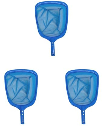 Juego de 3 postes telescópicos para limpieza de piscinas de hidromasaje, estanque, herramienta de limpieza, red de skimmer, 27 x 43 cm
