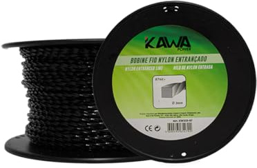 Kawapower Bobina de Hilo de Nylon Trenzado Cuadrado de 3,0 mm 87 metros