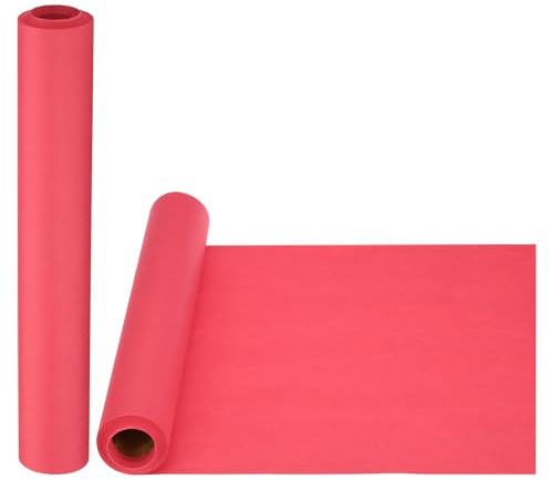 PATIKIL 2 Rolle Zeichenpapierrolle 30cm x 10m Zeichenpapier 80 g/m² Papierrolle Kraftpapier Malpapier Skizzenpapier Bastelpapier für Staffelei Malen Handwerk Geschenkverpackung Rot