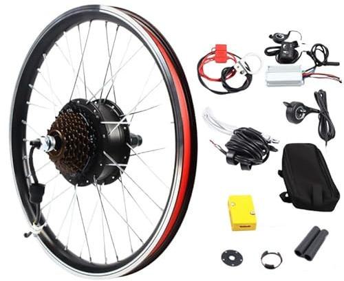 Taozhiyy Kit de conversion pour vélo électrique arrière, 250 W, 36 V, 20 pouces, moteur à moyeu arrière, pour freins à disque V, kit de conversion sans balais avec écran LCD