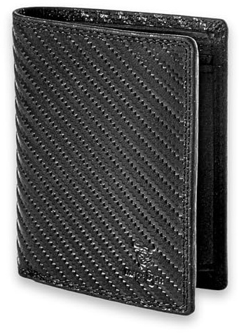 MATADOR Porte Monnaie Homme Cuir #Vigo avec élégante Boîte Cadeau, Luxe Porte Carte RFID, Portefeuille Homme Cuir Veritable avec de Nombreux Compartiments à Cartes en Noir Carbone