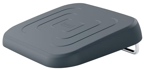 Leitz 65460089 - Repose-pieds Ergo, trois hauteurs réglables, 80% de plastique recyclé post-consommation et 100% recyclable, améliore la posture et la circulation sanguine, gamme Ergo, gris foncé