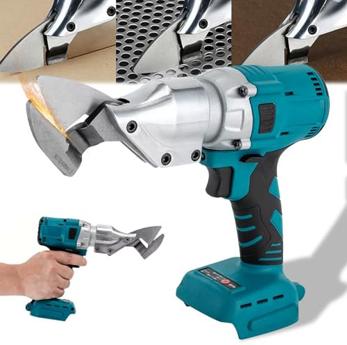 21V Elektrische Metallschere für Makita Akku, Akku Schere Blechschere Elektrisch Cordless Electric Scissors Metall Clipper für 1mm/2mm Stahlblech Eisenblech Schneiden (Akku Nicht Enthalten)