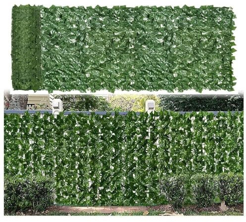 Seitenmarkise für den Außenbereich, Efeublatt-Dekoration, wetterfest, Sonnenschutz, Balkon, 1 x 1 m, 1 x 5 m, 1 x 10 m (Größe: 1 x 1 m)