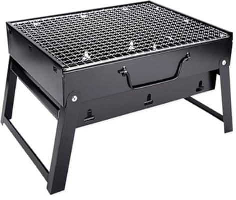 Barbecue griglia Barbecue a carbone for esterni Barbecue portatile in acciaio inox Barbecue griglia pieghevole da tavolo for cucinare all'aperto Barbecue da picnic 35 pollici