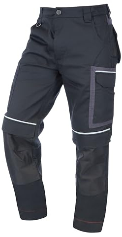 ELIWORX Arbeitshosen Männer Stretch Einsatz - Bequeme Passform - Robustes, Flexibles Material - Smartes Taschen-Design - Arbeitshose Herren ideal für Handwerk Heimwerk und Baugewerbe