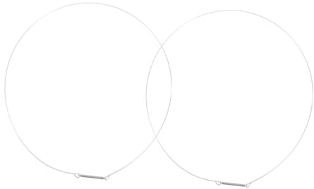 HOMSFOU 2pcs Anneau de Serrage en Acier Inoxydable pour Joint de Porte de Lave-linge, Fil D'acier Fiable, 35cm, pour Remplacement sur Lave-linge Frontal