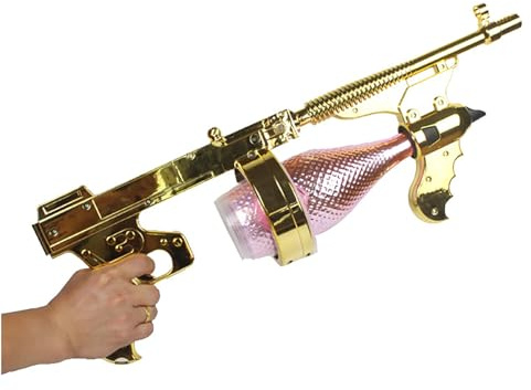 Wsexyy Champagner-Spritzpistole, 750ML-1.5L Beer Gun Shooter, Champagner-Pistole Für Geburtstagsfeiern, Hochzeiten, Pool-Partys, Weihnachten Bar-Atmosphäre Requisiten, Sommer Essentials