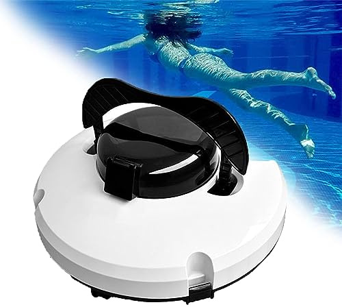 Limpiafondos automático inalámbrico con potente succión durante 120 minutos Limpiafondos automático inalámbrico con indicador LED para piscinas elevadas y enterradas de hasta 100 metros cuadrados.