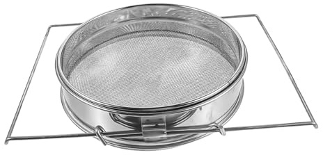 Ciieeo Passoire à miel en acier inoxydable à double maille pour équipement d'apiculture, tamis en métal pour la filtration du miel de cuisine et l'élimination des impuretés, outil multifonction