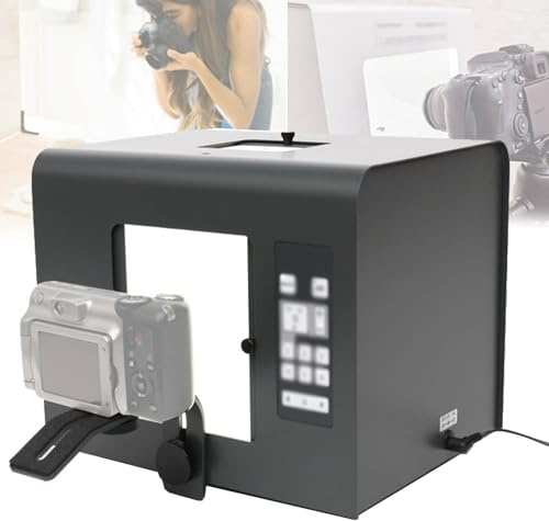 Professionell fotostudio ljuslåda med 6 växlande ljuskälllägen för kamerafotografering, LED-fotograferingsljuslåda bärbar fotolampa (kamera ingår ej)(L)
