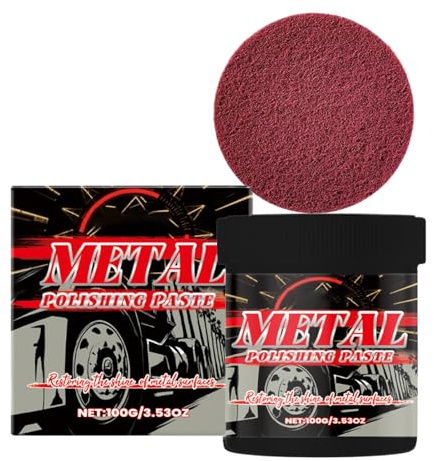 Pasta De Esmalte De Metal Para Automóvil, Fórmula No Abrasiva, 100 G, Crema De Restaurador Cromado, Pasta De Esmalte Automotriz, Reduce Las Marcas De Remolino, Para Los Entusiastas De Los Autos De Bri
