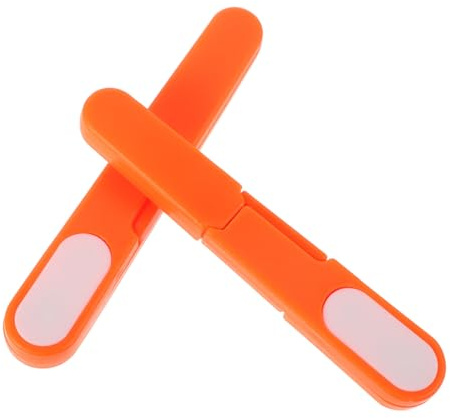 MUELODSIC Tijeras Pequeñas de Pesca Tapa, Cortadores de Línea de Plástico Precisos y Portátiles para Pesca y Costura Artesanal, Juego de 2 Piezas