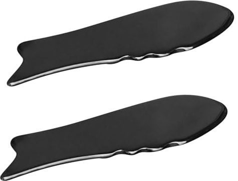 VALICLUD 2 St Oxhorn Gua Sha Verktyg Hållbar Massage Skrapa för Kropp och Ansikte Portabel och Lättanvänd för Spa och Hembruk Slät och Skonsam för Känslig Hud