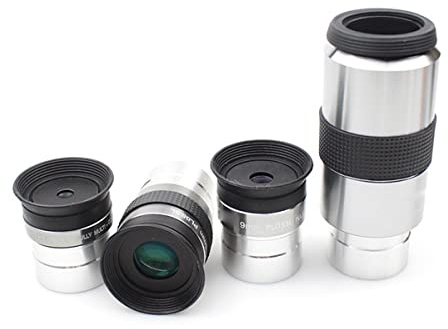 Teleskopzubehör 1,25 Okular-Set, 6 mm, 9 mm, 15 mm, 40 mm, Metall, mehrfach beschichtet, Astronomie-Monokulare, Zubehör