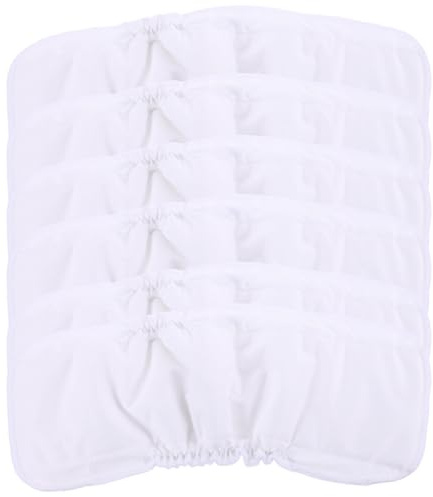 FUNOMOCYA Insertos para Pañales Reutilizables de Fibra de Bambú, 6 Piezas, Alta Absorción y Transpirables, Ideales para Cambiadores de Bebés