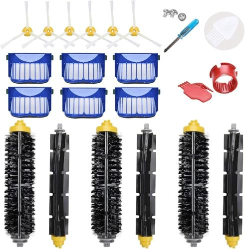 LOVECO Kit de recambios Roomba Series 600 694 696 690 680 665 651 650 615 605 & Series 500 595 585 564 552, Accesorios (Filtros, Cepillos Lateral, etc..) para iRobot Roomba