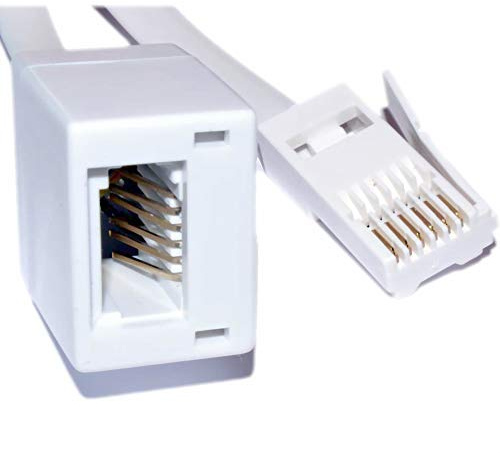 Cavo di prolunga telefonico a 6 pin, 20 m