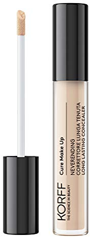 Korff Neverending Correttore, Attenua le Occhiaie, Ottima Coprenza Modulabile, Lunga Tenuta, Texture Morbida e Confortevole, 01