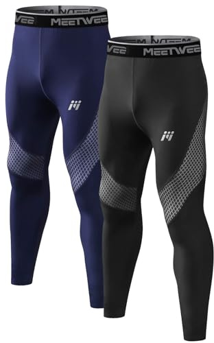 MEETWEE Termiska byxor för män, termiska underkläder långa strumpbyxor varma kompressionsstrumpor basskikt leggings
