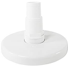 well2wellness® Pool Skimmerplatte Skimmer Saugplatte mit geradem, beweglichem Anschlussstück 32-38mm (2060BU)