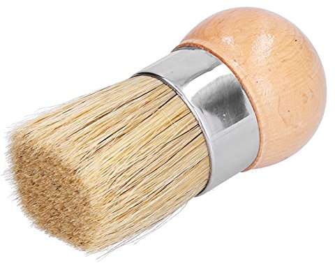 Chalk And Wax Paint Brush With Wooden Handle Round Head Bristles Brush Decoration Paint Cleaning Brush 2 Inch