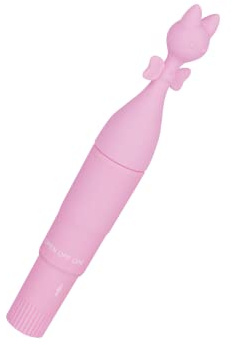 EIS, vibrador, 'vibrador con forma de gato, 16,3 cm', impermeable, con mango, silicona inocua para la piel
